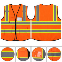 Gilet de sécurité réfléchissant haute visibilité OEM pour la construction, la conduite routière, le travail et la sécurité