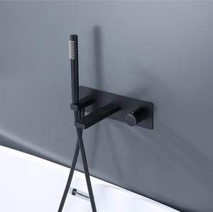 Design <span class=keywords><strong>de</strong></span> style populaire dans l'ensemble <span class=keywords><strong>de</strong></span> douche <span class=keywords><strong>mural</strong></span> poignée en laiton dissimulée robinet <span class=keywords><strong>de</strong></span> baignoire <span class=keywords><strong>mural</strong></span> noir mat - Product Image 1