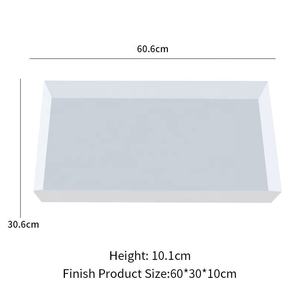 Cetakan silikon papan Kopi besar, cetakan silikon ukuran besar untuk meja Sungai epoksi Resin dengan Set pemegang kayu - Product Image 5