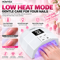 Lampe UV LED professionnelle à séchage rapide HOWYEA pour le séchage du vernis gel, idéale pour la manucure et la pédicure en salon, soin des ongles.