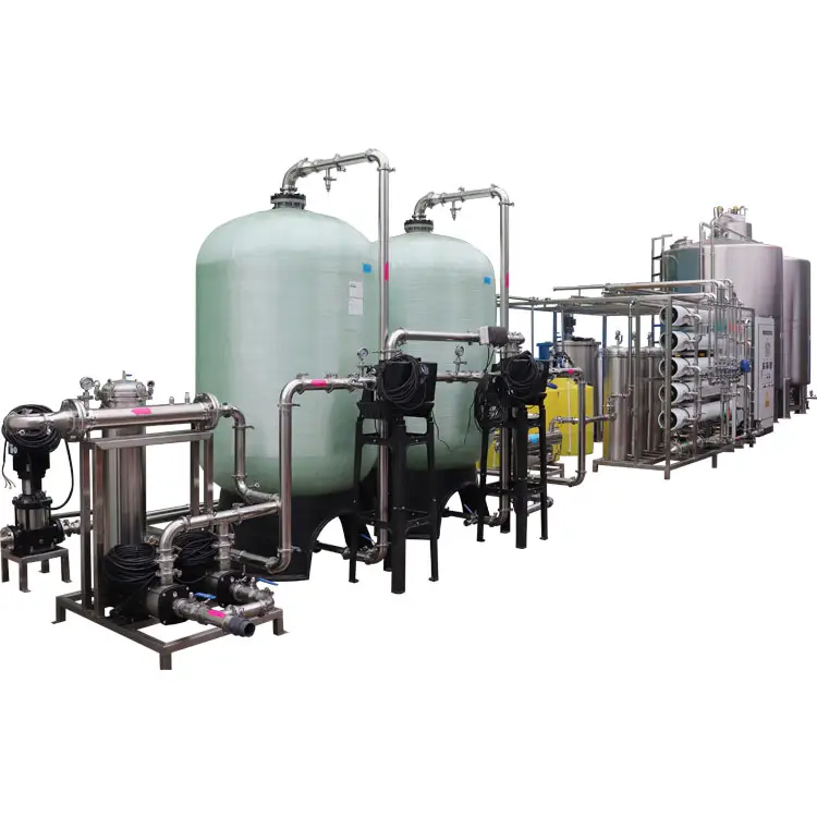 Machine de filtration d'eau industrielle 10T RO, trou de forage, système de dessalement d'eau de puits, dessalement d'eau
