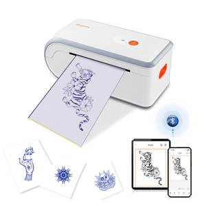 Imprimante de pochoir temporaire de machine de transfert de <span class=keywords><strong>tatouage</strong></span> sans fil de haute qualité pour des tatoueurs en stock - Product Image 1