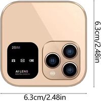 Teléfono móvil plegable pequeño i16 Pro, registro automático de llamadas, Marcación rápida, Radio FM, Mini teléfono plegable, 2 tarjetas SIM, teléfono móvil desbloqueado GSM