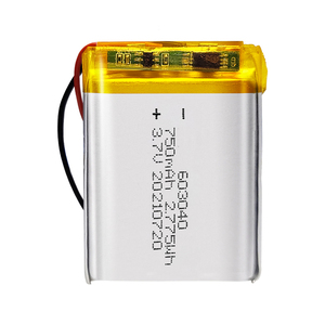 Tùy chỉnh Ion pin lithium <span class=keywords><strong>3.7</strong></span> <span class=keywords><strong>V</strong></span> 603040 650mAh 750mAh <span class=keywords><strong>800mAh</strong></span> 850mAh <span class=keywords><strong>3.7</strong></span> <span class=keywords><strong>V</strong></span> có thể sạc lại LiPo pin cho mini người hâm mộ - Product Image 1