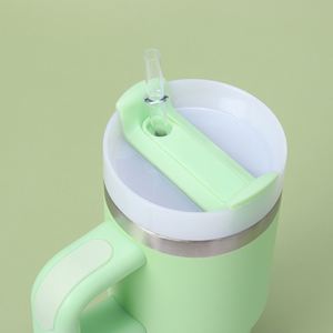 Gobelet isotherme en acier inoxydable de 30oz, 40oz, 50oz avec poignée et paille, pour bière et thé, personnalisable avec logo – Vente en gros - Product Image 2