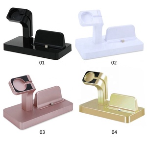 Đế Sạc Điện Thoại Không Dây 2 Trong 1 Đế Sạc Mount <span class=keywords><strong>Cradle</strong></span> Station Dock Cho Đồng Hồ Thông Minh Cho Đế Sạc Điện Thoại Di Động - Product Image 4