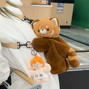 <strong>Panda</strong> Plush Backpack Cute Plushie Doll Women Crossbody Fur Soft Shoulder <strong>Bag</strong> for Camping Travel Party Female Birthday Gift - Product Image 3