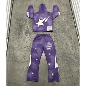 Conjunto de Sudadera con Capucha y Pantalones Deportivos OEM Personalizados con Estampado, Apliques, Bordados, Lavado Ácido, Ecológicos, de Peso Pesado y Ajuste Regular - Product Image 5