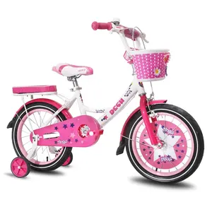 JOYKIE 12 14 16 18 Inch Pink White Girls Bike Princess Kids Bicycles for 6 7 8 9 10 11 Years Children