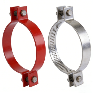 <span class=keywords><strong>Collier</strong></span> de serrage pour tuyaux de taille personnalisable avec boulons hexagonaux |   <span class=keywords><strong>Collier</strong></span> de <span class=keywords><strong>fixation</strong></span> robuste pour tuyaux en acier, en PVC et en <span class=keywords><strong>cuivre</strong></span> - Product Image 6