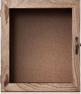 Caja de sombra profunda de madera quemada rústica Vintage marco acrílico pestillo montaje en pared Pantalla de mesa para cajas de almacenamiento de fotos contenedores - Product Image 5