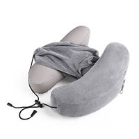 Oreiller de voyage gonflable personnalisé avec chapeau, design spécial, largement utilisé
