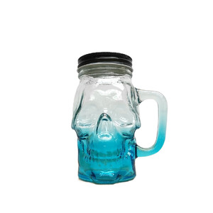 Cristalería 16oz Contenedor de barra en forma de <span class=keywords><strong>calavera</strong></span> Taza de cerveza para bebidas de cerveza con color personalizado pintado - Product Image 1