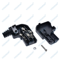 Cordon d'alimentation coudé IEC320 C13 C14, assemblage de fiches de connexion IEC, prise de sortie PDU UPS, prise électrique AC 10A 250V