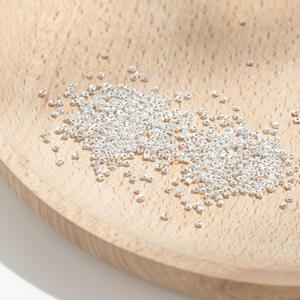 ลูกปัดเงินแท้925ชิ้นสเตอร์ลิงแบบไม่สม่ำเสมอสำหรับทำเครื่องประดับการค้นพบลูกปัดรูปทรงสี่เหลี่ยม S925อุปกรณ์ DIY - Product Image 3