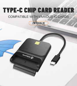 Zoweetek Loại C thông minh đầu đọc thẻ không có trình điều khiển EMV <span class=keywords><strong>cac</strong></span> ID IC chip Đầu đọc thẻ Nhà Văn tín dụng di động đầu đọc thẻ thanh toán cho điện thoại - Product Image 2