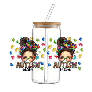 11x24cm Autism Pattern <strong>Printed</strong> UV DTF Transfers <strong>Stickers</strong> 16oz Cup Wraps No Heat Needed for <strong>DIY</strong> Cup <strong>Sticker</strong> - Product Image 2