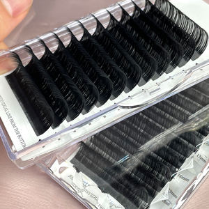 Fournitures d'extension de cils Pbt coréen de qualité supérieure moelleux <span class=keywords><strong>velours</strong></span> cachemire cils soie mat extension de cils plateaux de Volume - Product Image 2