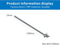 Antenne de lecteur RFID UHF sans fil 8dBi à gain élevé 50 watts, omnidirectionnelle, en ABS blanc, 5.8G, protocole ISO 18000-6C, avec relais N