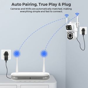 Kits de Surveillance 8K Tuya <span class=keywords><strong>Système</strong></span> de Caméras CCTV IP66 Mini PTZ USB-C Vidéo Lithium pour Bibliothèque de Sécurité Paradox Shutter - Product Image 4