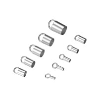Capuchon en argent Sterling 925 pour la fabrication de bijoux, 5 pièces de bonne qualité, en cuir, matériel pour le bricolage