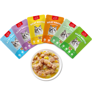 Alice Slice Bouillon Poulet & Canneberge Diverses saveurs Nourriture pour chat <span class=keywords><strong>Prix</strong></span> d'usine Nourriture humide pour animaux <span class=keywords><strong>de</strong></span> compagnie Friandise pour chat Pochette à collation pour chat - Product Image 6