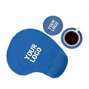 Promotional Ergonomic Pad With Wrist Rest Wholesale Custom Logo Silicone Rubber Print Mouse Pads for Office Business Gift - Product Image 1