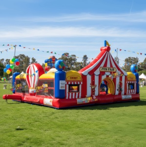 Castillo Inflable de Circo, Noria Inflable, Casa de Brinco Inflable, Parque Infantil Inflable con Certificación CE <span class=keywords><strong>para</strong></span> Parques de Diversiones al Aire Libre - Product Image 4