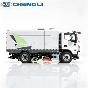 Camion balayeuse-laveuse routière 4x2 12 tonnes personnalisé avec fonction de lavage et de balayage intégrée pour un nettoyage de rue haute performance - Product Image 3