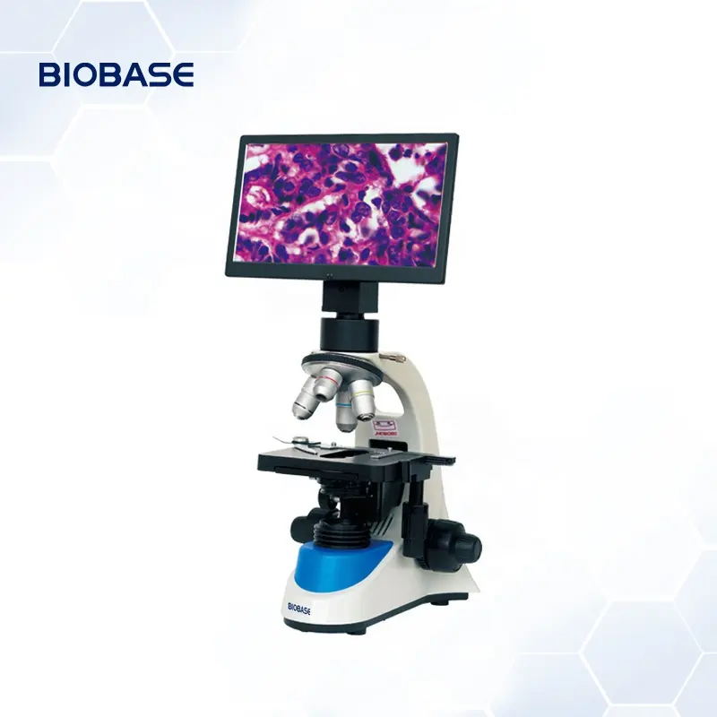 Biobase กล้องจุลทรรศน์แบบสามตาสำหรับนักเรียนแบบพกพากล้องจุลทรรศน์อิเล็กตรอนแบบสามตากล้องดิจิตอลสำหรับห้องปฏิบัติการ