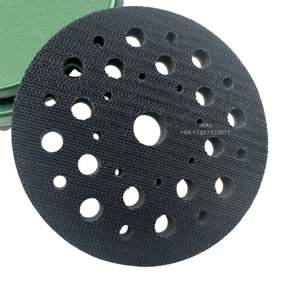 Tampon de ponçage protecteur en mousse souple de 5 pouces (125 mm) à 32 trous avec interface auto-agrippante, abrasion moyenne OEM pour polissage automobile - Product Image 4