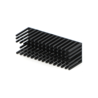 Radiador GLGNET de Alta Calidad en Aluminio Dorado y Negro de 27*27*11mm con Bloque de Enfriamiento IC y Adhesivo 3M