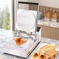 Nouvelle machine commerciale électrique de fabricant de boulanger de cône de gaufre pour le service de crème glacée