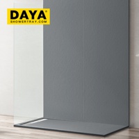 Panneaux muraux de douche imperméables et durables pour salle de bain, assortis à la receveur de douche