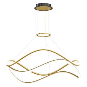 Nordic Minimalist Modern Design Chandelier for Living Room Bedroom <b>Dining</b> Table AC Power Unique Simple Lines <b>Lighting</b> - Product Image 3