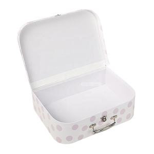 Caja de Bebé Biodegradable en Forma de <span class=keywords><strong>Maleta</strong></span>, Hecha a Mano, Personalizada, de Lujo, Linda, con Asa de Metal - Product Image 2