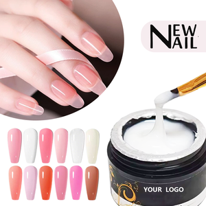 Produits de Salon de Manucure OEM Fournis pour la Beauté, Gel Dur de Construction, Accessoires pour Ongles Longs, <span class=keywords><strong>Rose</strong></span> Naturel Nude, Gel d'Extension Constructeur 30g - Product Image 1