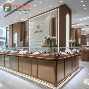 Mostrador de Exhibición de Joyería para Centro Comercial Moderno, Acabado Laminado, Mostrador de Exhibición para Tienda de Marca - Product Image 2