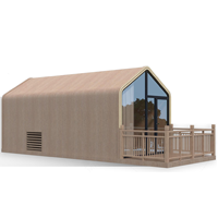 Maisons Chalet en Bois Préfabriquées Modulaires Cabanes en Rondins Miniatures pour Jardin, Petites Maisons Prêtes à Expédier
