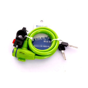 Candado para Bicicleta de la República Checa, Candado de Cable de Alambre de 10 mm con Llaves para Seguridad de Bicicletas, Uso en Exteriores - Product Image 3
