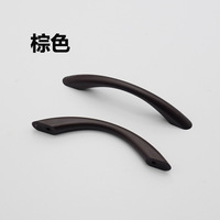 Perilla Moderna de Plástico con Manija Negra para Muebles de Cocina, Cómodas y Armarios - Duradera y de Fácil Instalación, Diseño en Forma de Arco