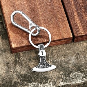 Llavero con martillo de Thor de la mitología nórdica, mosquetón de aleación de zinc, cordón de cuero, colgante de regalo personal, unisex - Product Image 2