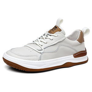 Sepatu kulit sapi asli bertali pria, sneaker lari sol tebal bernafas kasual musim panas 2025 - Product Image 5