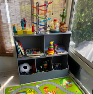 Estantería de madera de lujo con organizador de almacenamiento de juguetes estante muebles de madera biblioteca librería para almacenamiento en el hogar - Product Image 3