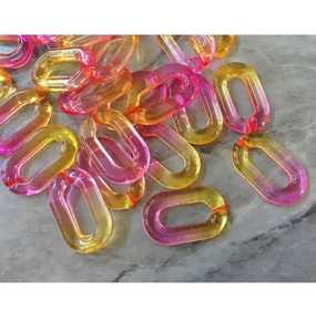 Top Selling Modern Handmade Large Resin Chain Links Clear Glossy Finish Colorful Hanging Decorative Piece for Wedding <b>Decoration</b> - Product Image 1