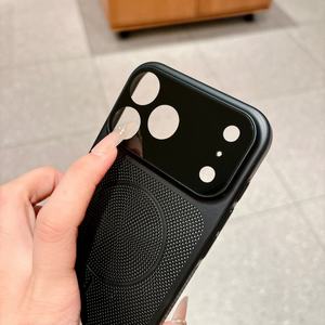 Nuevas Fundas Magnéticas Mate para Teléfono con Disipación de Calor para <span class=keywords><strong>iPhone</strong></span> 17 12 13 14 15 16 Pro Max con Película Protectora de Lente y Cubierta Protectora Rígida de PC - Product Image 6