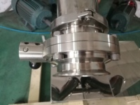 Mélangeur agitateur en acier inoxydable 10L en forme de V avec fonction de revêtement pour poudres alimentaires et chimiques, boîte de vitesses et moteur