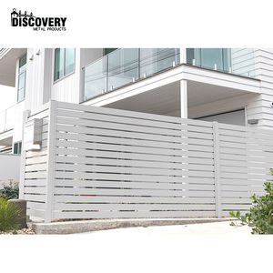 Clôtures de jardin décoratives en aluminium faciles à assembler de qualité supérieure clôture de couleur de grain de bois en alliage d'aluminium pour le jardin - Product Image 6