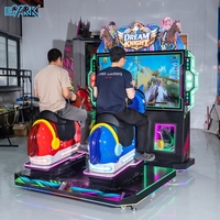 Machine d'arcade de course de chevaux pour 2 joueurs, simulateur de course interactif, équipement de jeu pour les centres d'arcade et les centres commerciaux