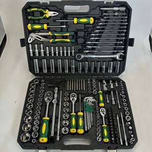 Ensemble d'outils de réparation automobile de 218 pièces, matériau CRV, jeu complet de clés à douille avec cliquet pour l'entretien - Product Image 3